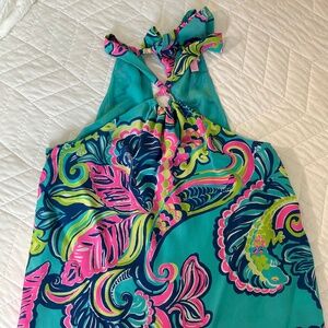 Lilly Pulitzer tie neck halter top